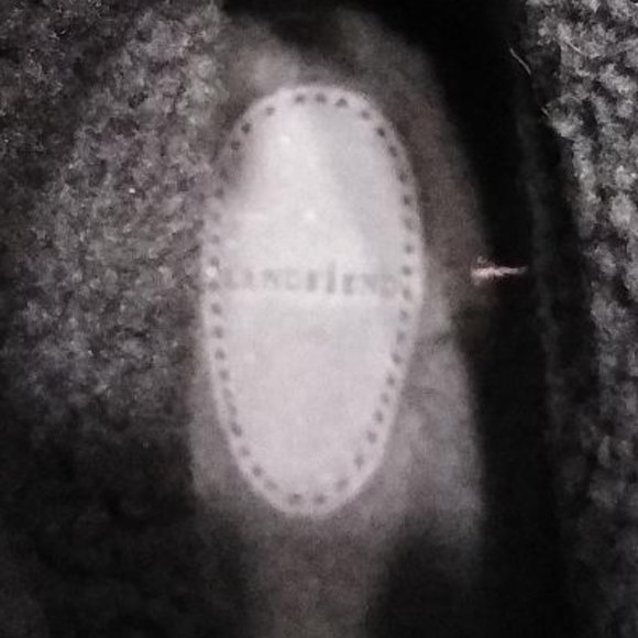 Lands End Suede Back Zip Ankle Boots Size 6.5 Charcoal Grey Color - Picture 5 of 7